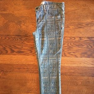 Free People denim printed jegging
